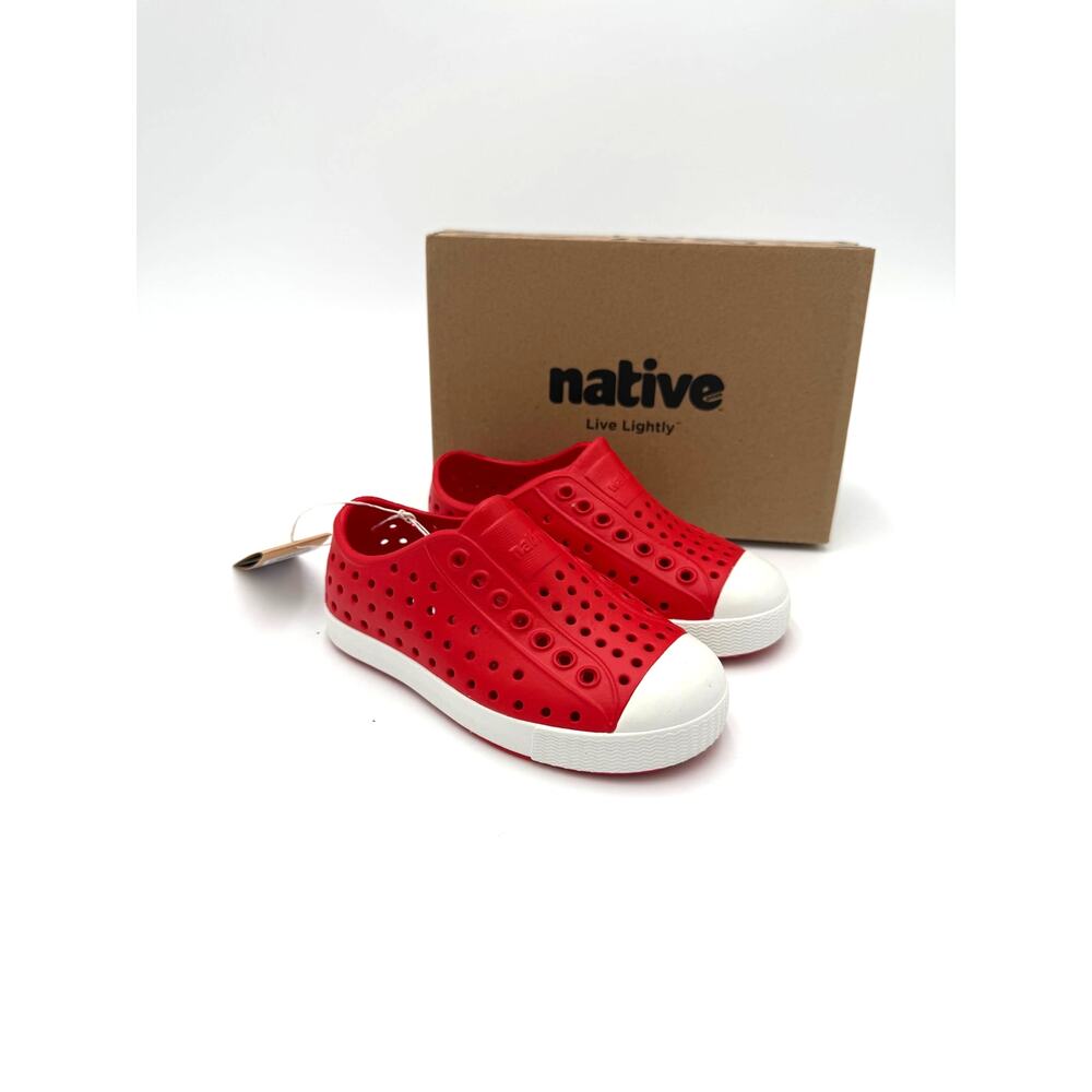 New! Native Jefferson Child Shoes - Torch Red - c8 (toddler 8)